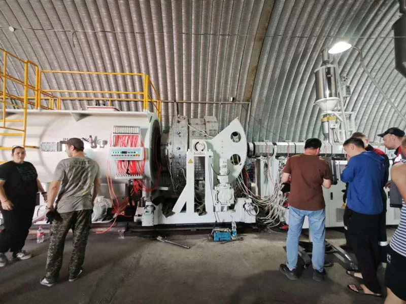 HDPE1200管材生产线在哈萨克斯坦开机成功 文章配图
