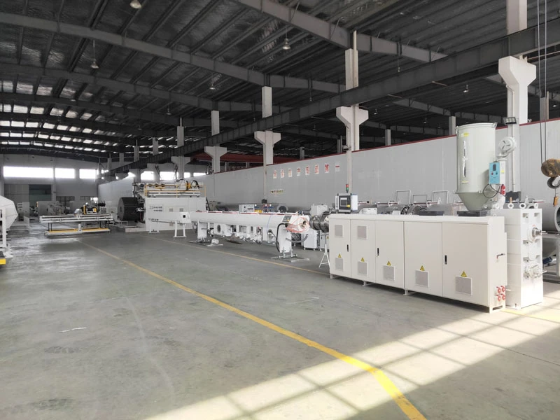 HDPE中空壁缠绕管挤出生产线设备局部图 1