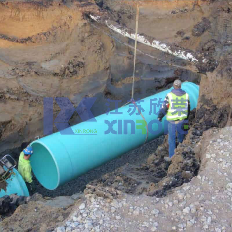 PVC-O管材采矿废物排放应用图片